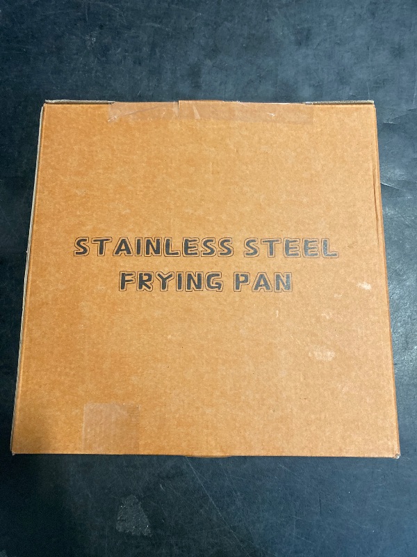 Photo 1 of 12 Inch Tri-Ply Stainless Steel Frying Pan, Skillet, Induction Cooking Pan, Dishwasher and Oven Safe, Fast & Even Heat, Heavy Duty and Detachable Handle