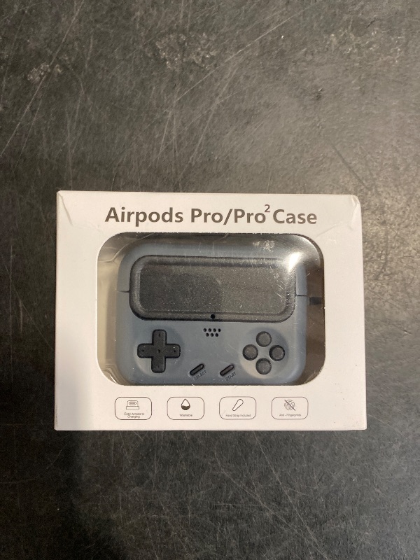 Photo 1 of Inesore for Airpods Pro 2nd Generation Case Cover with Cleaner Kit,with Lock for Airpods Pro Case Cover,Classic Cool Funny Game Console Hard Air Pod Pro Case for Men Boy(Black)