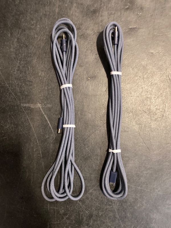 Photo 1 of LISEN USB C to USB C Cable Fast Charging Cords 240W Type C Charger Fast Charging Cord Type C Cable for iPhone 16 15 iPad MacBook Pro Air Samsung S25 Switch,10ft+10ft/2 Pack/Midnight