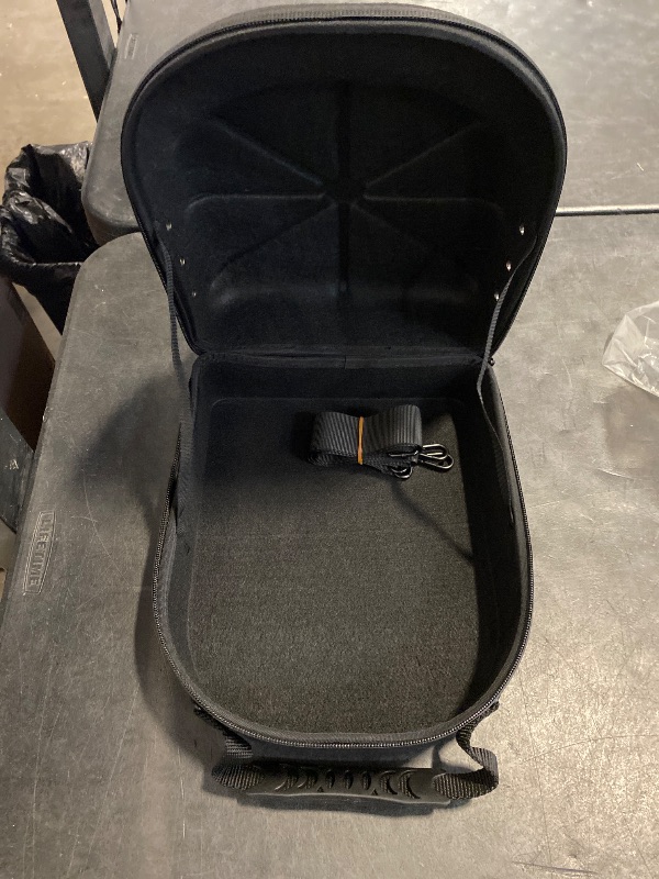Photo 1 of GERMUN Hard baseball hat case, Hat Carrier Travel Case with Adjustable Shoulder Strap, Hat cap case for 6 Baseball Caps - Perfect for Traveling (Black)