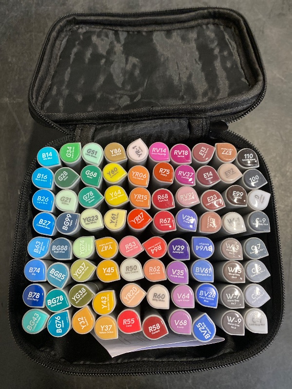 Photo 1 of TOSHARE 160 Colors Alcohol Markers Set - Double Tip Art Markers Alcohol Based Marker Brush&Chisel Nib Blender Art Pens Permanent Sketch Marker for Kids Adults Coloring and Artist Illustration