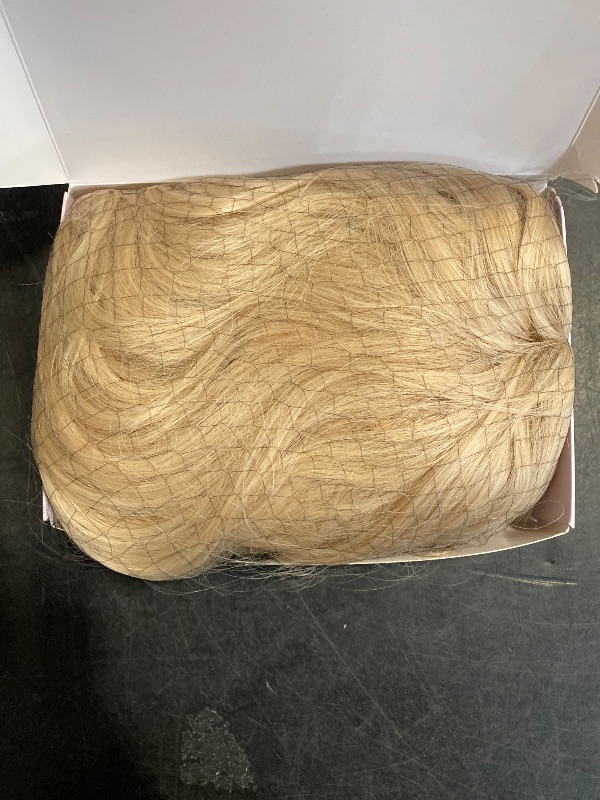 Photo 1 of BARSDAR Long Wavy Blonde Wig With Bangs - 26 Inch Long Wavy Blonde Wig with Bangs for Women - Thick Soft Synthetic Hair Replacement Wigs Natural Looking Daily Cosplay Party Halloween