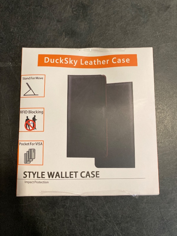 Photo 1 of DuckSky Compatible with Google Pixel 9A Genuine Leather Wallet case?RFID Blocking??4 Credit Card Holder??Real Leather? Flip Folio Book Phone case Cover Women Men for Pixel 9A case Black