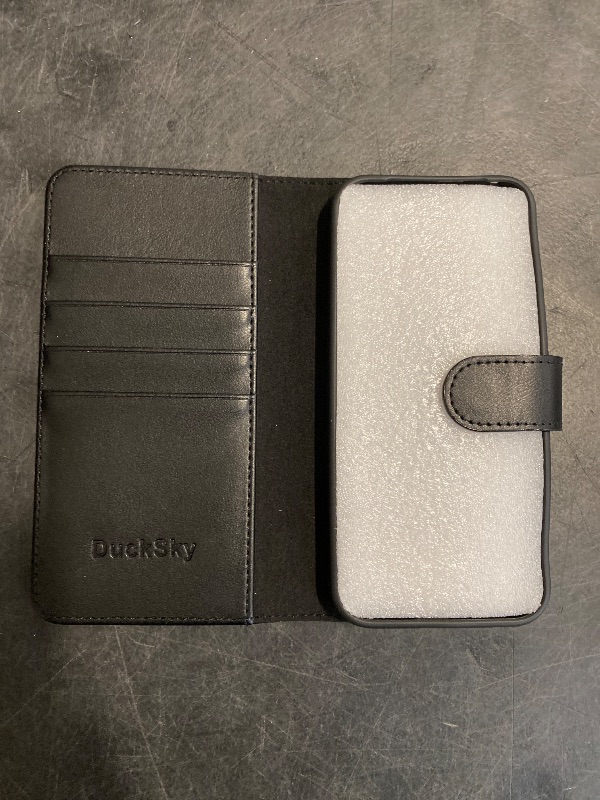 Photo 1 of DuckSky Compatible with Google Pixel 9A Genuine Leather Wallet case?RFID Blocking??4 Credit Card Holder??Real Leather? Flip Folio Book Phone case Cover Women Men for Pixel 9A case Black
