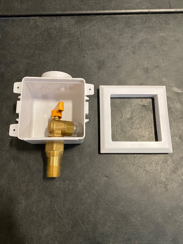 Photo 1 of HYDRO MASTER Gas Outlet Box 3/4" NPT, Gas Supply Box White (3/4-Inch)