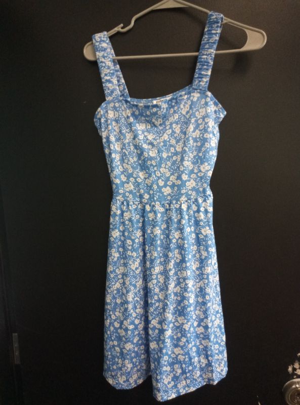 Photo 1 of Size S HUHOT Women's Summer Casual Square Neck Dress with Pocket Cute Sleeveless High Waist A-line Sundress Midi Dresses