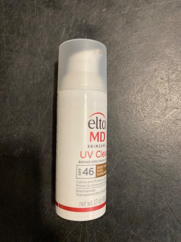 Photo 1 of EltaMD UV Clear Tinted Face Sunscreen, Oil-Free Face Moisturizer with SPF 46, Dermatology Tinted Moisturizer, Facial Travel Size Sunscreen with Zinc Oxide, 1.7 oz Pump