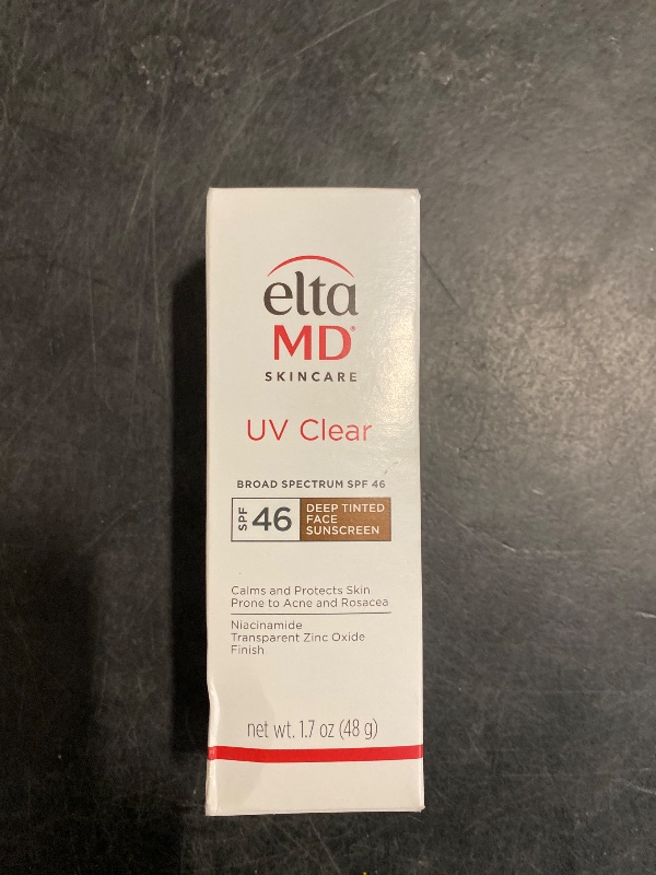 Photo 1 of EltaMD UV Clear Tinted Face Sunscreen, Oil-Free Face Moisturizer with SPF 46, Dermatology Tinted Moisturizer, Facial Travel Size Sunscreen with Zinc Oxide, 1.7 oz Pump