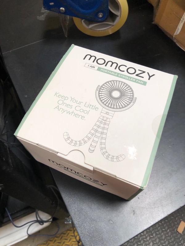 Photo 1 of Momcozy 8000mAh Portable Stroller Fan, 27H Ultra-long Battery Life Detachable 4 Speed 360°Rotate LED Night Light with 2 Modes, USB Rechargeable Handheld Cooling Fan for Travel/Car Seat/Bedroom