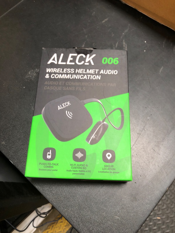 Photo 1 of Aleck 006 Universal Wireless Bluetooth Helmet Speakers Headphones for Ski and Snowboard Audio-Ready Helmets, Glove Friendly Controls, Microphone Headset for Hands-Free Calls