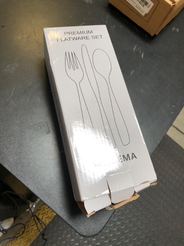 Photo 1 of 40 Pcs Silverware Set, Stainless Steel Flatware Set for 8, Food-Grade Cutlery Set, Mirror Polished Tableware Eating Utensils Set for Home Kitchen, Include Knife Fork Spoon Set, Dishwasher Safe