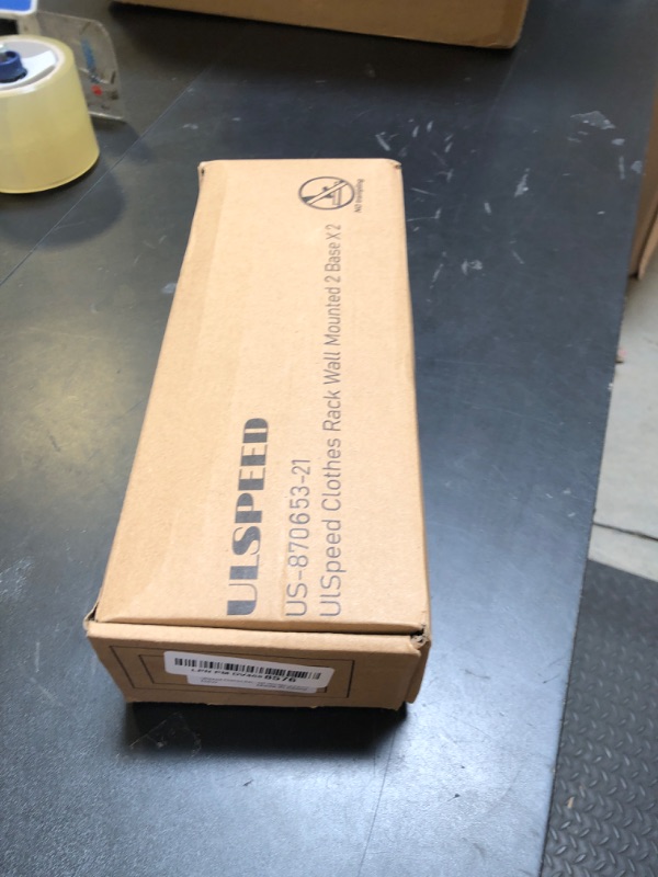 Photo 1 of UlSpeed Wall Mounted Clothes Rack 24in, Industrial Pipe Wall Mount Clothing Rack, Heavy Duty Iron Garment Racks, Space Saver Multi-purpose Hanging Rod for Laundry Room, Closet Storage, 2 Packs