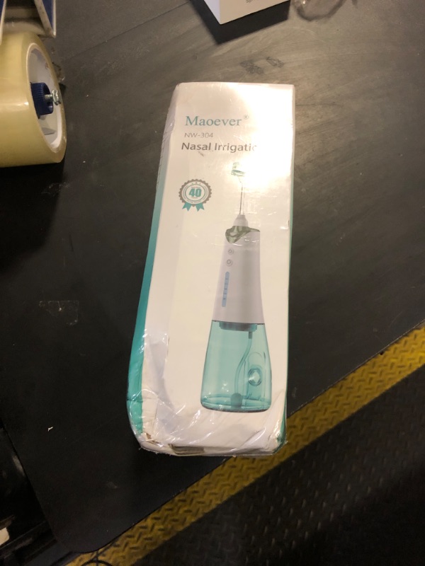 Photo 1 of Nasal Irrigation System, Cordless Nasal Rinse Machine for Sinus Relief & Nasal Care, Electric Neti Pot with 6 Tips and 40 Salt Packs Nasal Irrigation Sinus Rinse System Kit for Adult & Kid