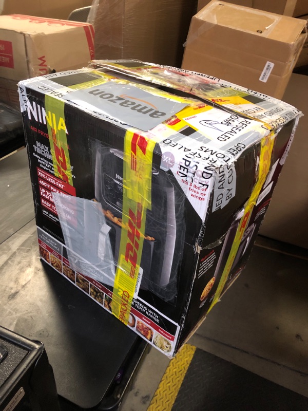 Photo 1 of Ninja AF161 Max XL Air Fryer that Cooks, Crisps, Roasts, Bakes, Reheats and Dehydrates, with 5.5 Quart Capacity, and a High Gloss Finish, Grey