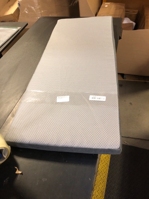 Photo 1 of Bench Seat Memory Foam Chair Pads Non-Slip Rubber Back Indoor Swing/Settee Cushion 40 x 16 inch, Grey
