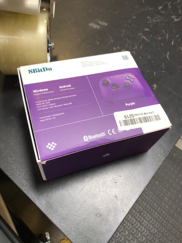 Photo 1 of 8BitDo Ultimate 2 Wireless Controller for Windows & Android, Gaming Controller with TMR Joysticks, Switchable Hall Effect/Tactile Triggers, RGB Fire Ring, 8Speed Wireless Tech, Purple