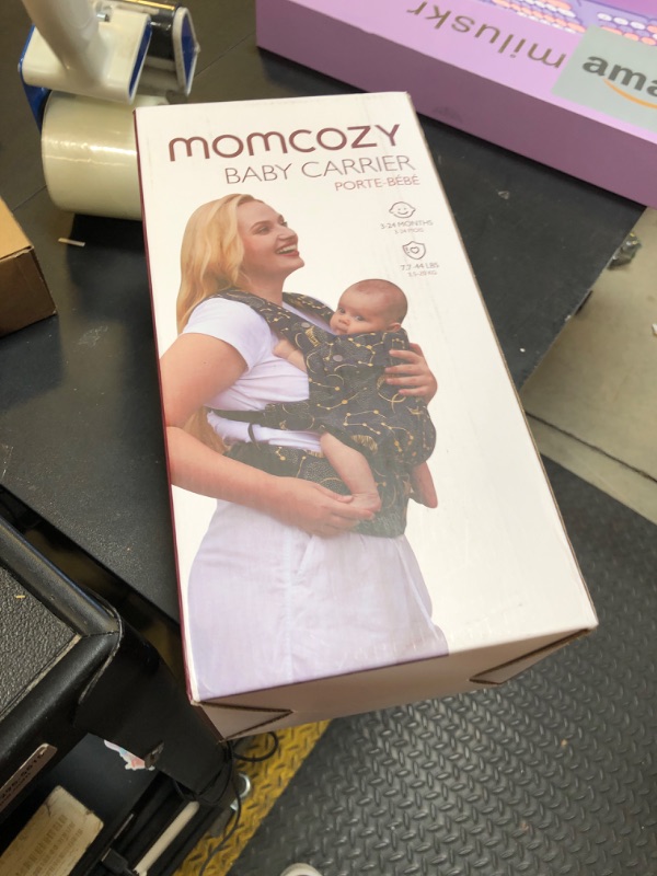 Photo 1 of Momcozy Baby Carrier - Ergonomic, Cozy and Lightweight Carrier for 7-44lbs, Effortless to Put On, Ideal for Hands-Free Parenting, Enhanced Lumbar Support, Purehug for Infant to Toddler, Black