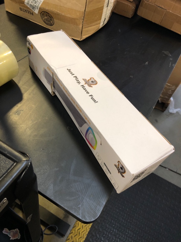 Photo 1 of SOULION R30 Plus Bluetooth Computer Speakers for PC Desktop, 6 Modes LED Lights with All-in-one Control Button, Wired USB Powered Sound Bar, Surround Sound Portable SoundBar for Monitor Laptop Phone