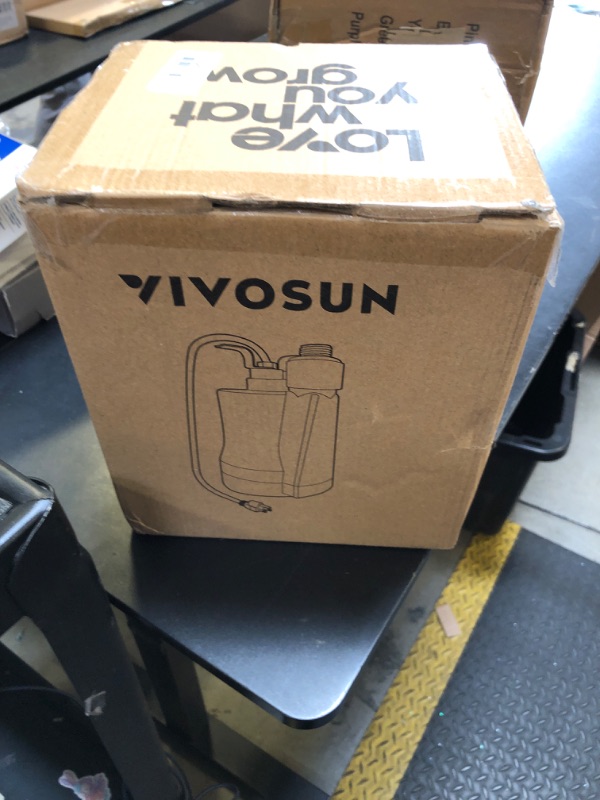 Photo 1 of VIVOSUN Submersible Water Pump, 1/5HP 1380GPH Utility Pump, Thermoplastic Sump Pump with 10ft Cable, Compact and Portable, Ideal for Ponds, Basements, Swimming Pools, Hot Tubs Draining