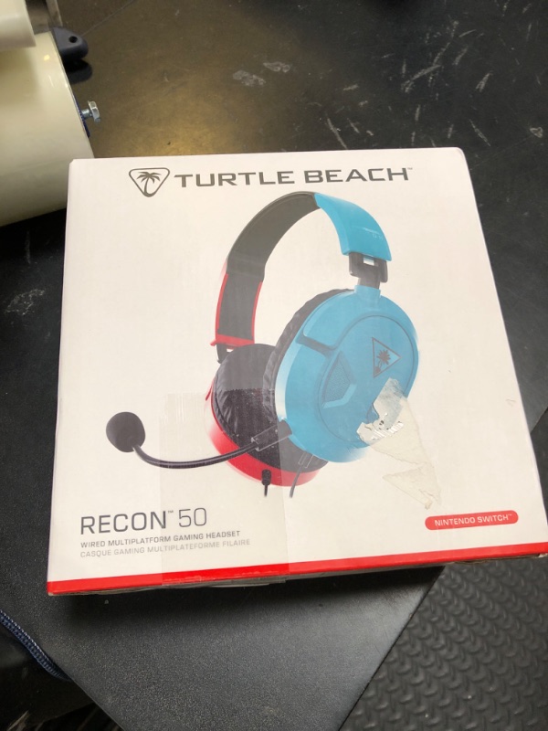 Photo 1 of Turtle Beach Recon 50 Xbox Gaming Headset - Xbox Series X, Xbox Series S, Xbox One, PS5, PS4, PlayStation, Mobile & PC with 3.5mm - Removable Mic, 40mm Speaker, Red and Blue