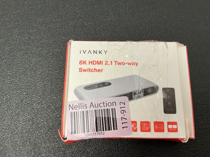 Photo 1 of IVANKY 8K HDMI Switch 4K@120Hz Bi-Directional 8K HDMI 2.1 Switch with Remote 2 in 1 Out, 1 in 2 Out (1 Display at a Time) HDR 3D 8K@60Hz for Xbox Series, PS5/PS4/PS3, Roku, Apple TV, PC, Fire Stick