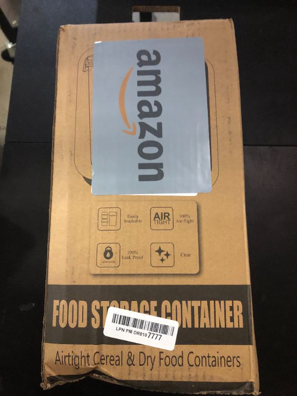 Photo 1 of HKJ Chef 4 Pack Large Airtight Food Storage Containers with Lids (5.2L / 176oz), BPA Free Plastic Kitchen and Pantry Organization Contianers for Cereal Flour and Sugar Storage, Labels & Marker