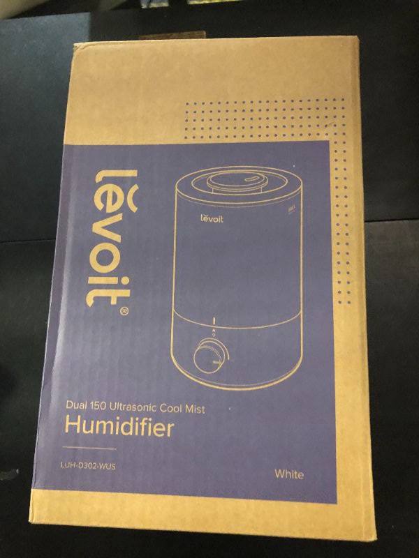 Photo 1 of LEVOIT Humidifiers for Bedroom, Quiet (3L Water Tank) Cool Mist Top Fill Essential Oil Diffuser with 25Watt for Home Large Room, 360° Nozzle, Rapid Ultrasonic Humidification for Baby Nursery and Plant
