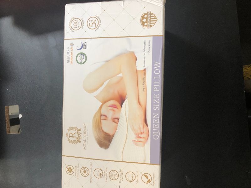 Photo 1 of Royal Therapy Memory Foam Pillow, Queen Pillow Neck Pain Relief, Contour Pillow, Pillow for Neck and Shoulder Pain, Neck Pain Pillow, Side Sleeper Pillow, Cervical Neck Pillow, Neck Pillow Sleeping