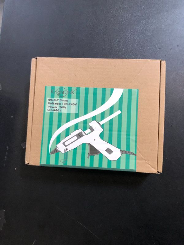 Photo 1 of Krightlink Hot Glue Gun Kit with 30 Glue Sticks, Fast Preheating Hot Melt, High Temp for School Crafts DIY Arts and Quick Home Repairs (20w)