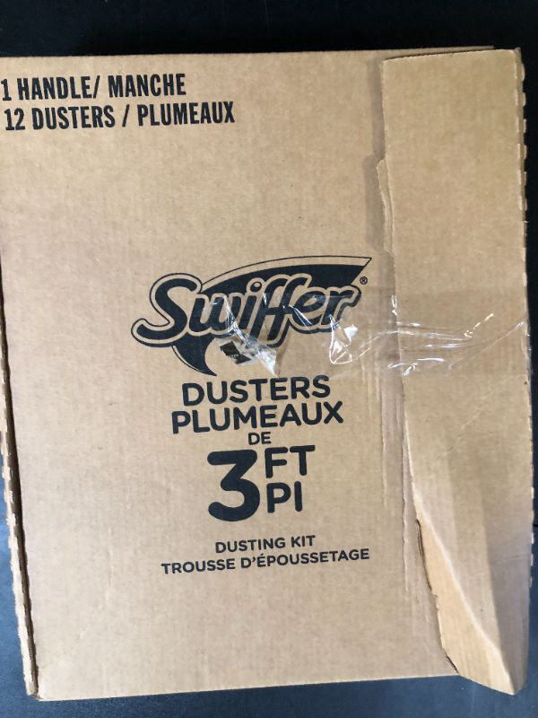 Photo 1 of Swiffer Duster Heavy Duty Dusting Kit, Cleaning Supplies, 3 ft Extended Handle, 1 Duster, 12 Refills