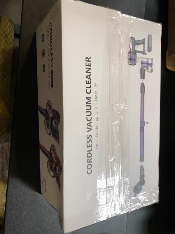 Photo 1 of WLOTPO Cordless Vacuum Cleaner,Vacuum Cleaners for Home with Super Suction,Stick Vacuum Cleaner Rechargeable Up to 35 Mins Runtime,Lightweight Hardwood Floor Vacuum for Pet Hair,Carpet(Light Purple)