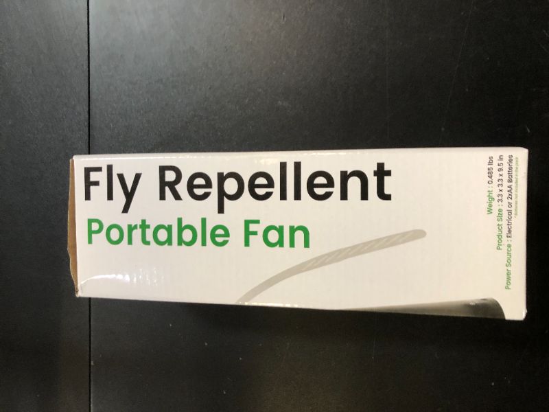 Photo 1 of HUT-Fly Fan for Table,,Portable Fan for Outdoor Indoor,Restaurant Patio Fly Fan,Battery USB Fan,(Silver)