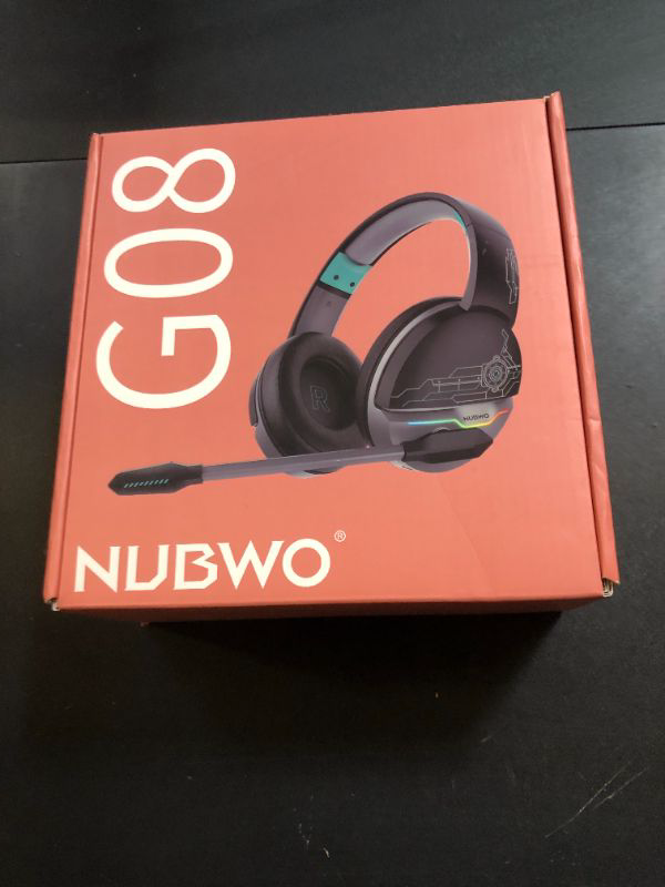 Photo 1 of NUBWO G08 Dual Wireless Gaming Headset with Mic for PS5, PS4, PC, Mobile & Tablet | 2.4GHz Wireless & Bluetooth 5.3 | 100 Hr Battery | 50mm Drivers | Lightweight & RGB Lighting - DarkBlue