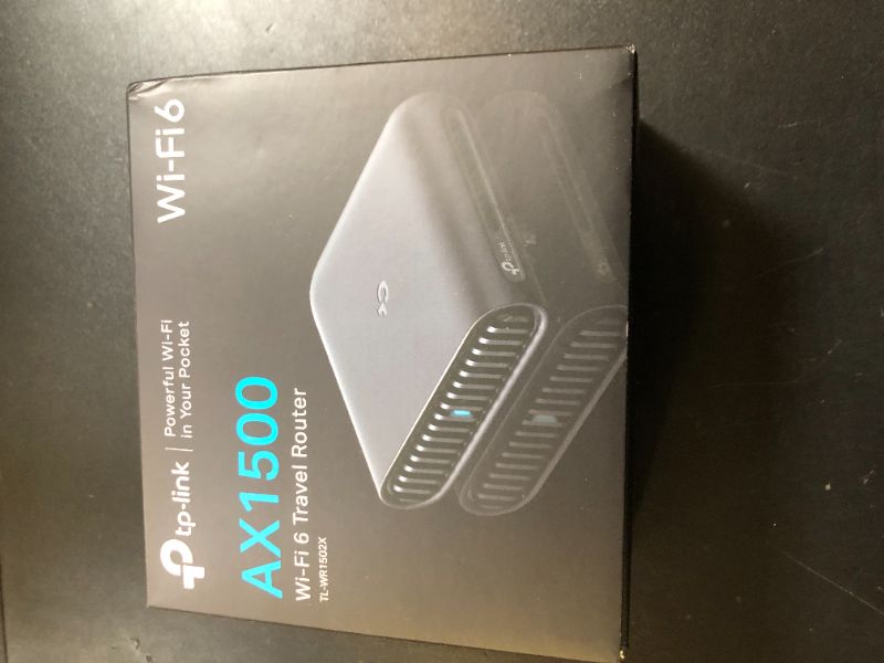 Photo 1 of TP-Link Ultra-Portable Wi-Fi 6 AX1500 Travel Router TL-WR1502X | Easy Public WiFi Sharing | Hotel/RV/Travel Approved | Phone WiFi Tether | USB C Powered | Multi-Mode | Tether App | Durable Design