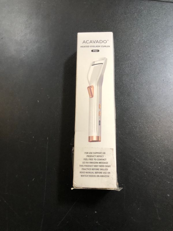 Photo 1 of Heated Eyelash Curler Premium PRO - Fast Heat up in 8s - 24 Hours Long Lasting - Rechargeable Electric Eyelash Curler with Type-C, 2 Heat Modes, Anti-Burn Eyelid, Gift for Women Girls, White-AA