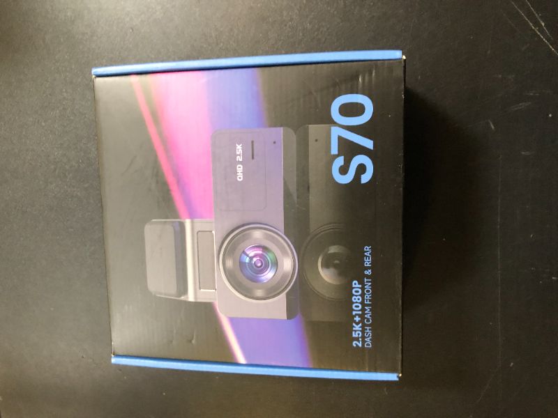 Photo 1 of Dash Cam Front and Rear: 2.5K+1080P Dual Dash Camera for Cars, Ecomoment S70 Car Camer with 3.16" IPS Screen, 170° Wide Angle, Night Vision, G-Sensor, 24H Parking Monitor, 32GB SD Card Included