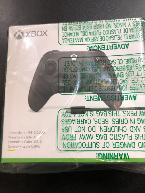 Photo 1 of Xbox Core Wireless Gaming Controller + USB-C® Cable – Carbon Black Series X|S, One, Windows PC, Android, and iOS