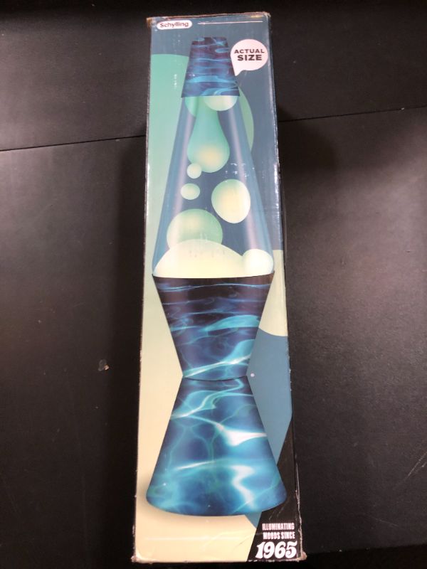 Photo 1 of LAVA® Lamp - 14.5" Night Swim - The Original Motion Light - White Wax and Blue Liquid - Item #2095 (Amazon Exclusive)