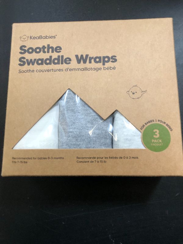 Photo 1 of 3-Pack Organic Baby Swaddle Sleep Sacks - Swaddles for Newborns, Infant 0-3 Months, Baby Girls, Boys, Soft & Snug Newborn Sleep Sack, Nursery Swaddling Blankets (Cloud)