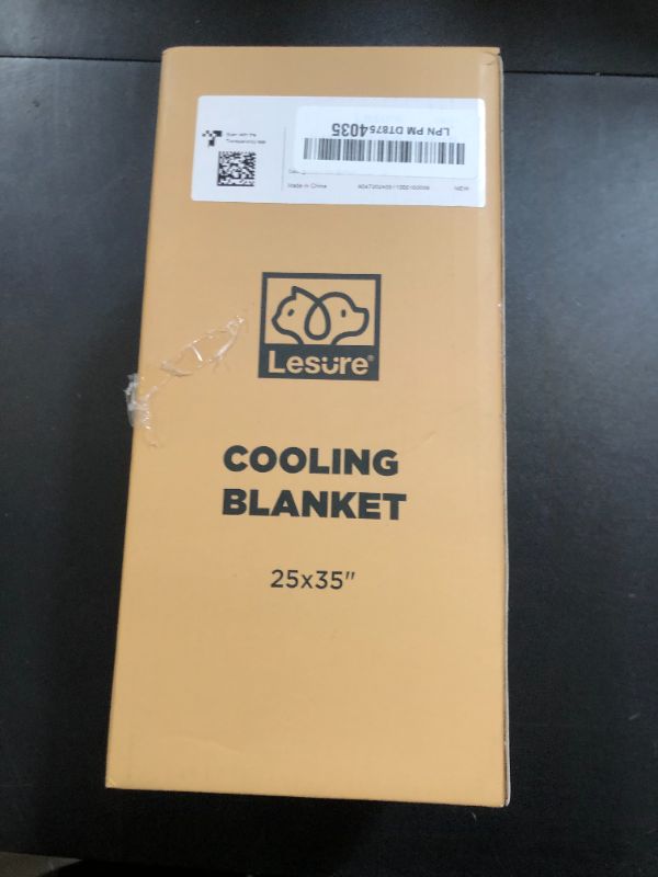 Photo 1 of Lesure Premium Cooling Blankets for Small Dogs - Washable Small Dog Cooling Throw Blanket with Q-MAX>0.4?Durable Self Cooling Pet Mat for Cat, Soft Cooling Summer Blanket for Hot Weather, Grey, 25x35