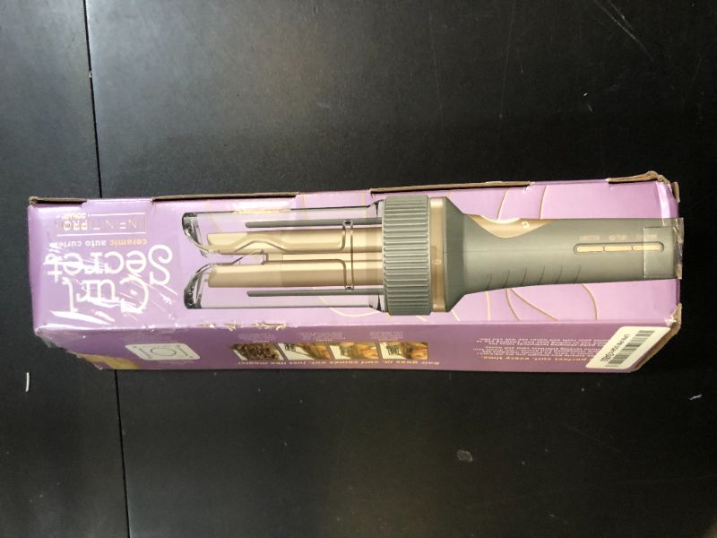 Photo 1 of INFINITIPRO by CONAIR Curl Secret Automatic Curling Iron - 1 1/4-inch Barrel - Hair Curler for All Hair Types and Medium to Long Hair Lengths - Dual Voltage for Worldwide Travel