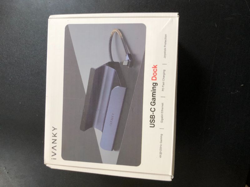 Photo 1 of iVANKY Legion Go/ROG Ally/Steam Deck Dock with 100W PD Charger, 8-in-1 Hub Docking Station with HDMI 4K@120Hz Gigabit Ethernet, USB-A 3.0, 100W Charging USB-C Port for Valve Stream Deck