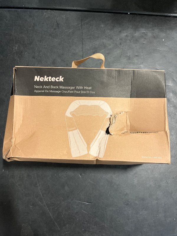 Photo 1 of Shiatsu Neck and Back Massager with Soothing Heat, Nekteck Electric Deep Tissue 3D Kneading Massage Pillow for Shoulder, Leg, Body Muscle Pain Relief, Home, Office, and Car Use