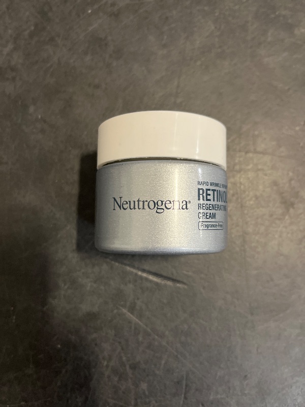 Photo 1 of Neutrogena Rapid Wrinkle Repair Retinol Face Moisturizer, Fragrance Free, Daily Anti-Aging Face Cream with Retinol & Hyaluronic Acid to Fight Fine Lines, Wrinkles, & Dark Spots, 1.7 oz