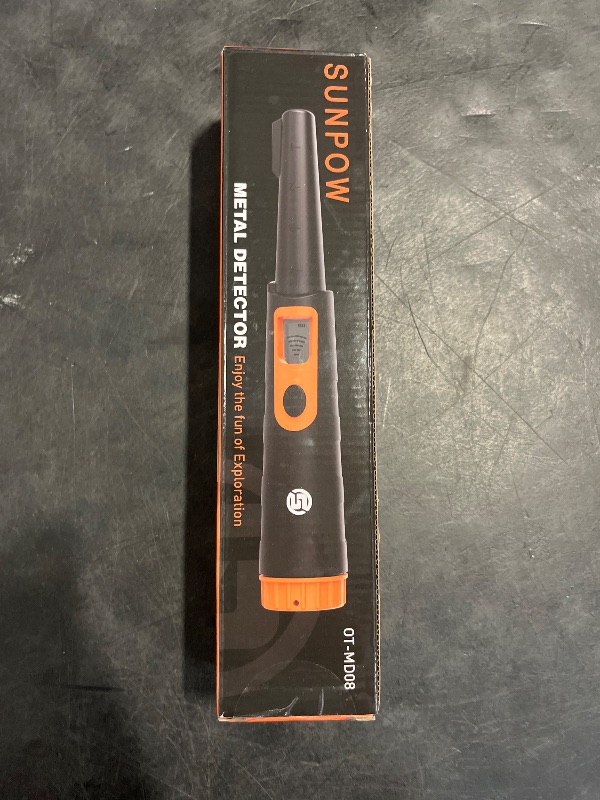 Photo 1 of SUNPOW Metal Detector Pinpointer for Adults & Kids, Fully Waterproof, 360°Detection Handheld Pin Pointer Wand with LCD Screen, 3 Modes (Buzzer, Vibration,Sound) for Treasure Hunting- OTMD08