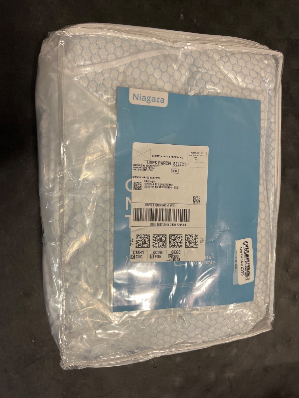 Photo 1 of Niagara Cooling Queen Mattress Topper - Pillow Top Mattress Cover Quilted Fitted Cooling Topper for Back Pain Deep Pocket Fits 20 Inches (60x80 Inches)