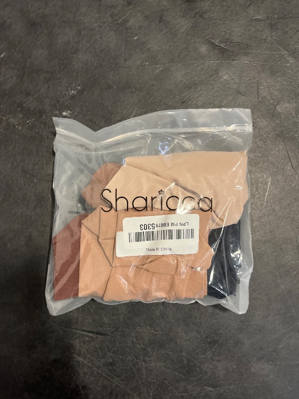 Photo 1 of (XS) SHARICCA Seamless High Waisted Underwear for Women Cheeky Underwear Wave Edge No Show Bikini Panties Ribbed Panties Pack,5P01,XS