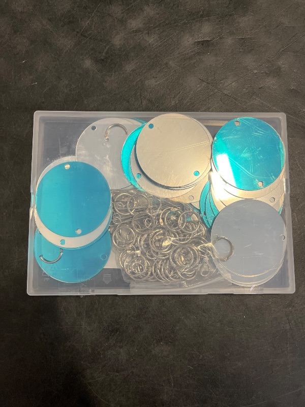 Photo 1 of XPCARE 48 Pcs Bird Scare Discs, Reflective Double-Sided Bird Reflectors Upgraded Discs Set Reflective to Scare Bird Like Woodpeckers Pigeons Ducks