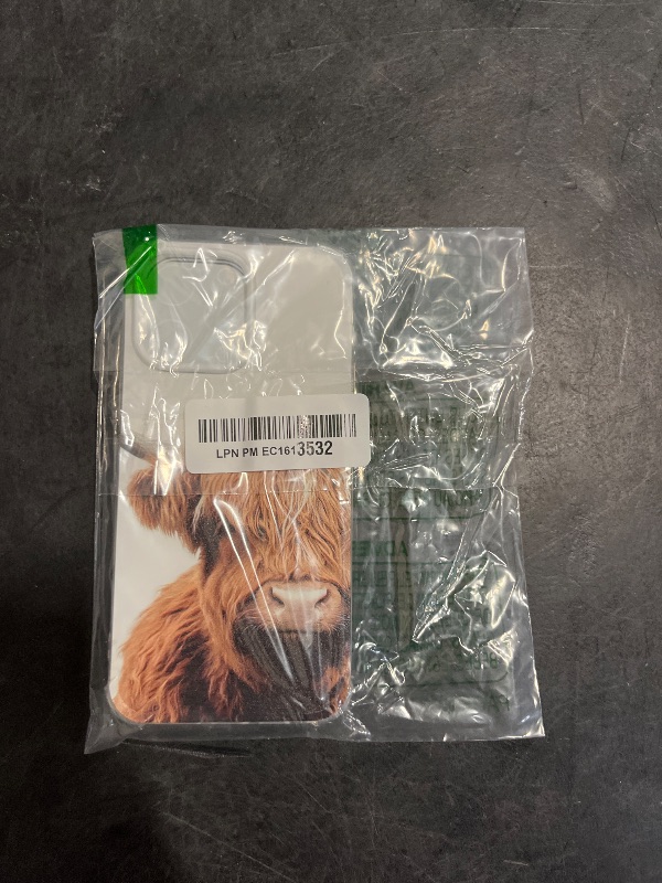 Photo 1 of AOSSXIN Brown Scottish Highland Cattle Case Compatible with iPhone 14 Pro Max,Cool Cow Wild Animal Pattern,Soft TPU Shockproof Case for iPhone 14 Pro Max