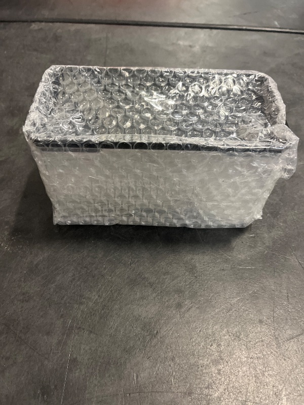 Photo 1 of OLYCRAFT Clear Plastic Display Case 7x3.5x4 Inch Display Stand Box Self-Assembl Display Case with Black Base Dust Proof Protection Showcase for Collection Bricks Blocks Models